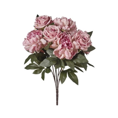 MAZZO ROSE E PEONIE X9 CM.53 LAVANDA